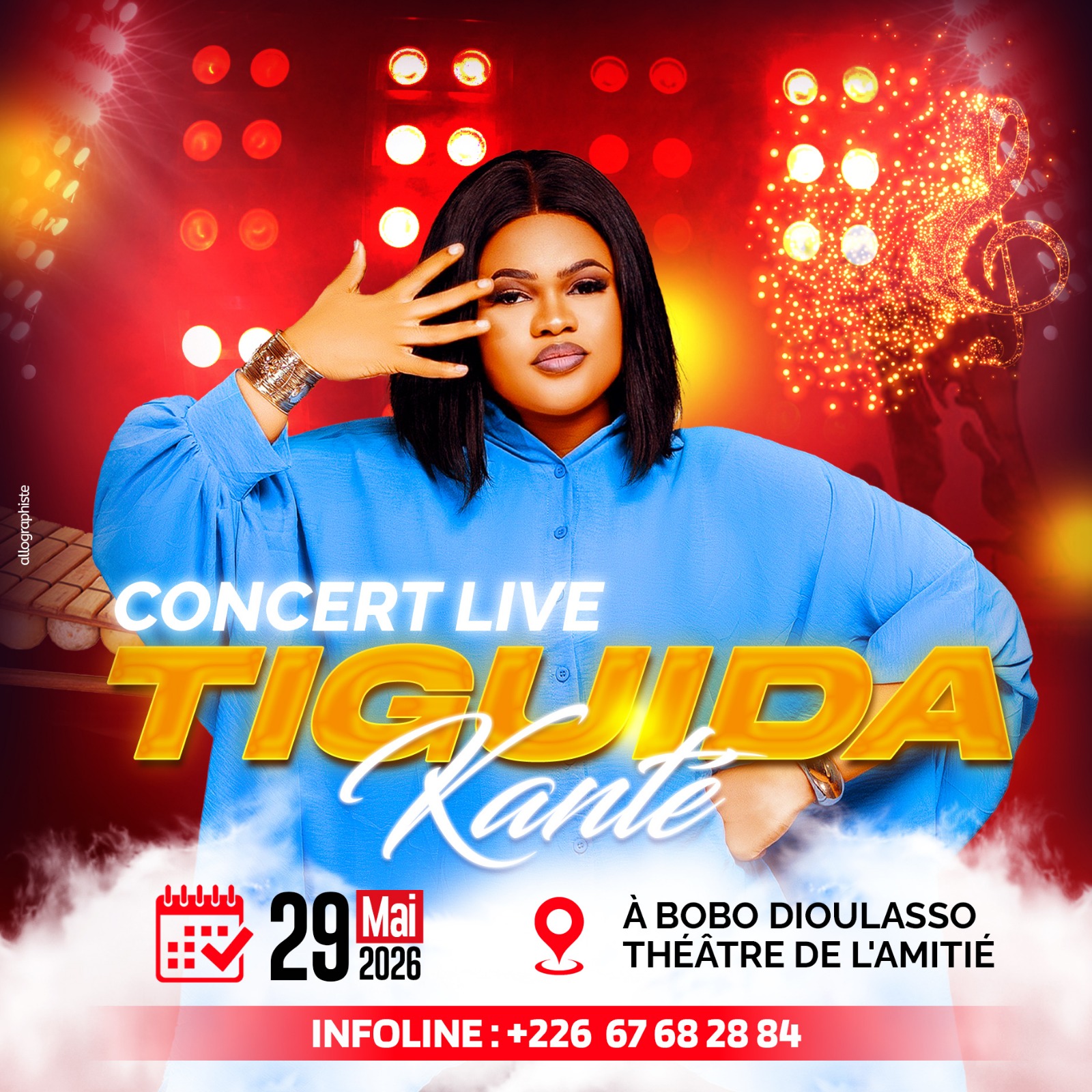 Affiche de 29 MAI : GRAND CONCERT LIVE TIGUIDA KANTE A BOBO